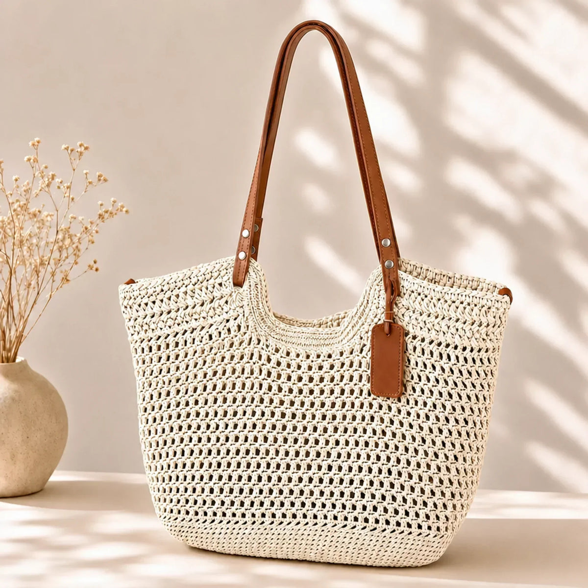 Donatella | Borsa Tote Crochet Intrecciata a Mano