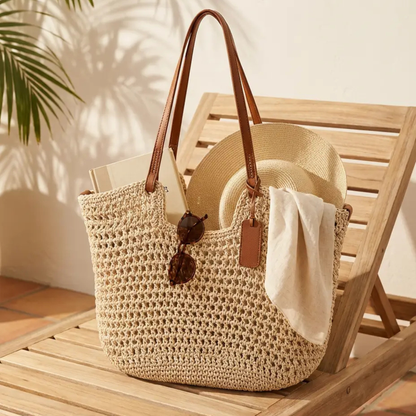 Donatella | Borsa Tote Crochet Intrecciata a Mano