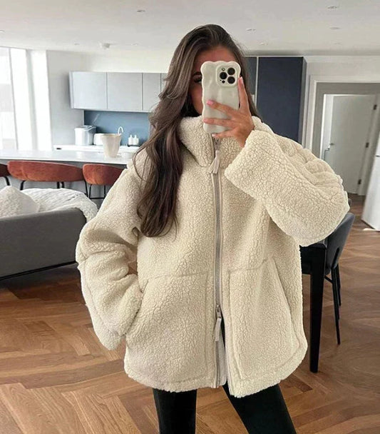 Silvana | Giacca Teddy Oversize Collo Alto