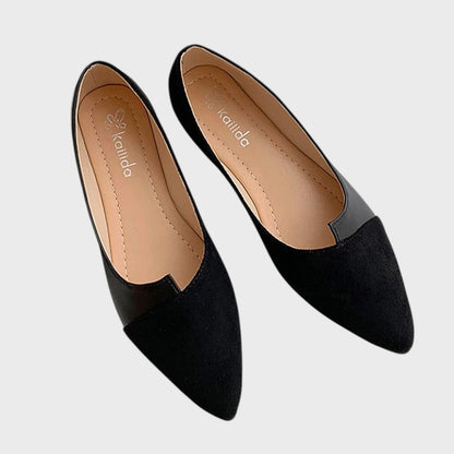 Bailarinas Ortopédicas Bicolor Punta Fina Slip-On