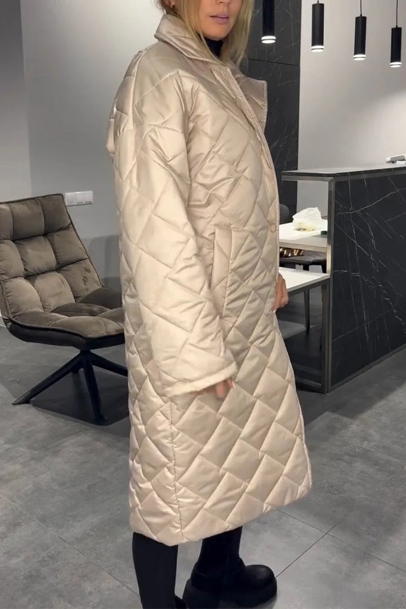 Fabiana | Cappotto Trapuntato Reversibile con Stampa Leopardata