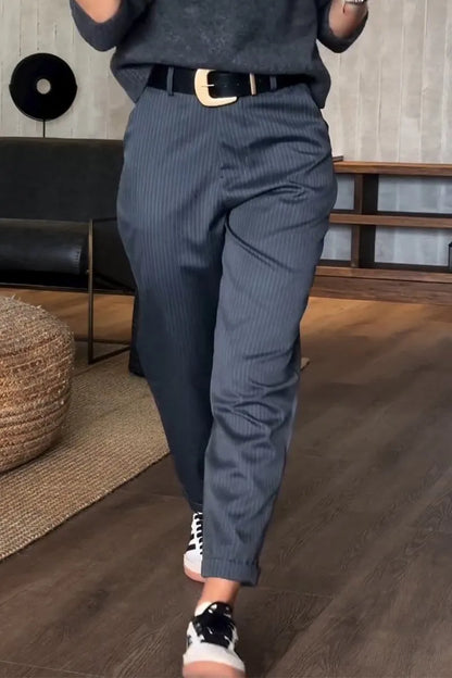 Beatrice | Pantaloni Eleganti Modellanti a Righe