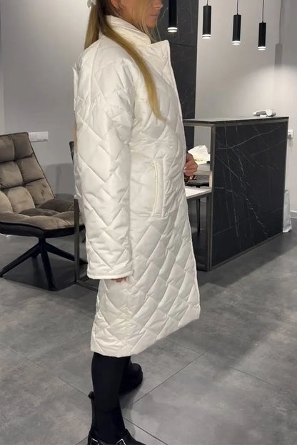 Fabiana | Cappotto Trapuntato Reversibile con Stampa Leopardata