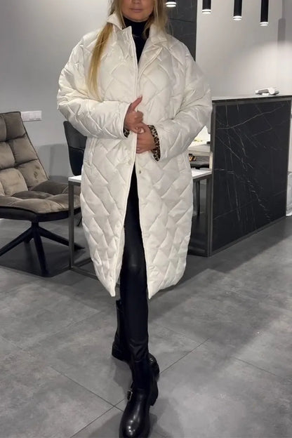 Fabiana | Cappotto Trapuntato Reversibile con Stampa Leopardata
