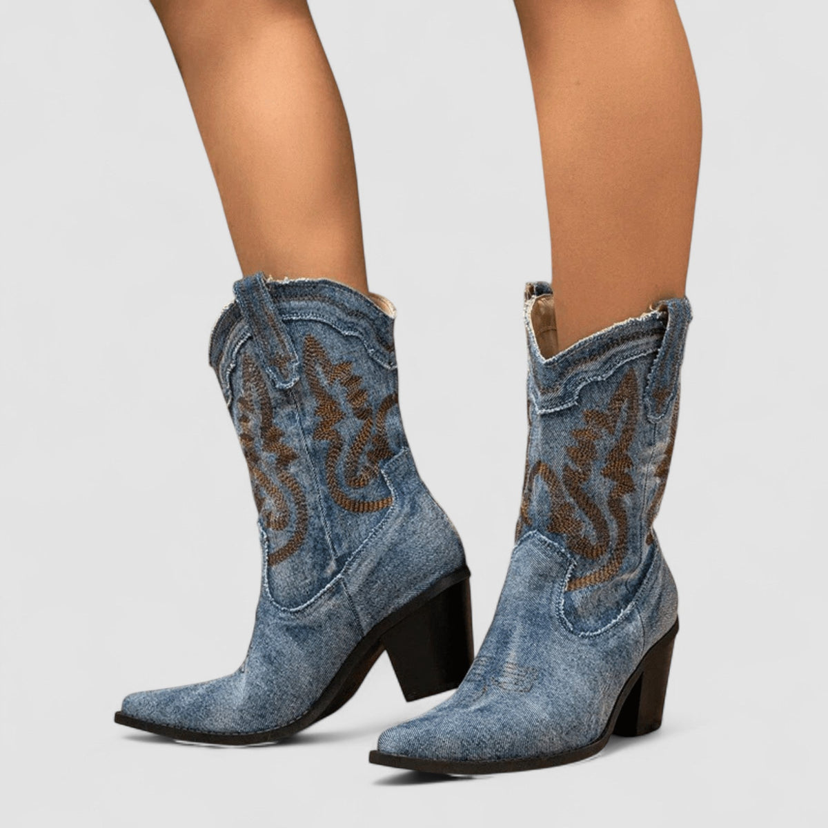 Callie | Stivaletti Western Ricamati