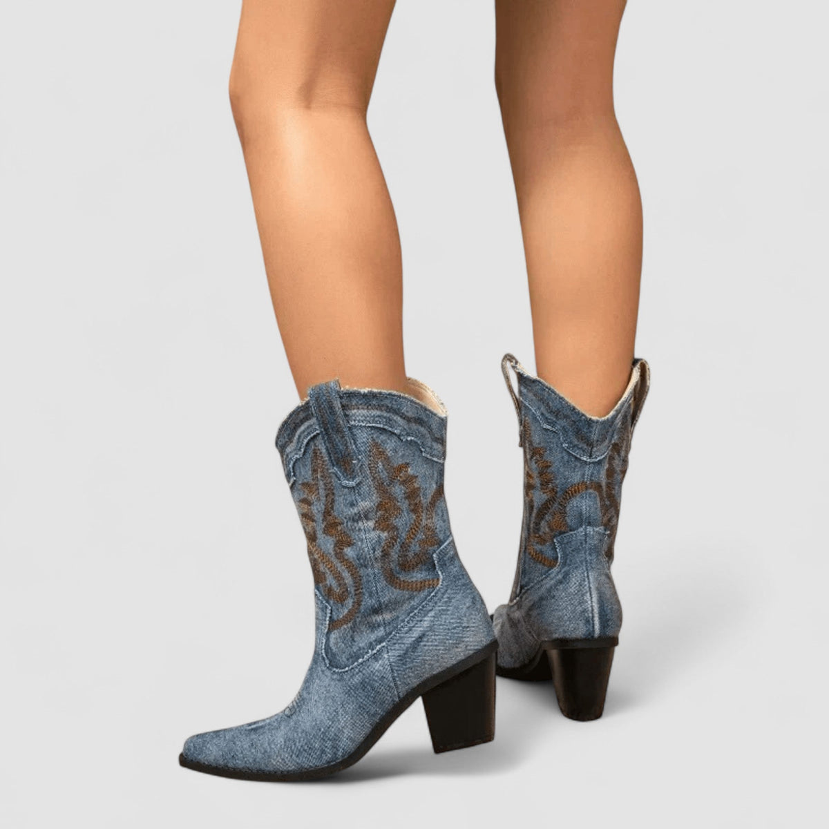Callie | Stivaletti Western Ricamati