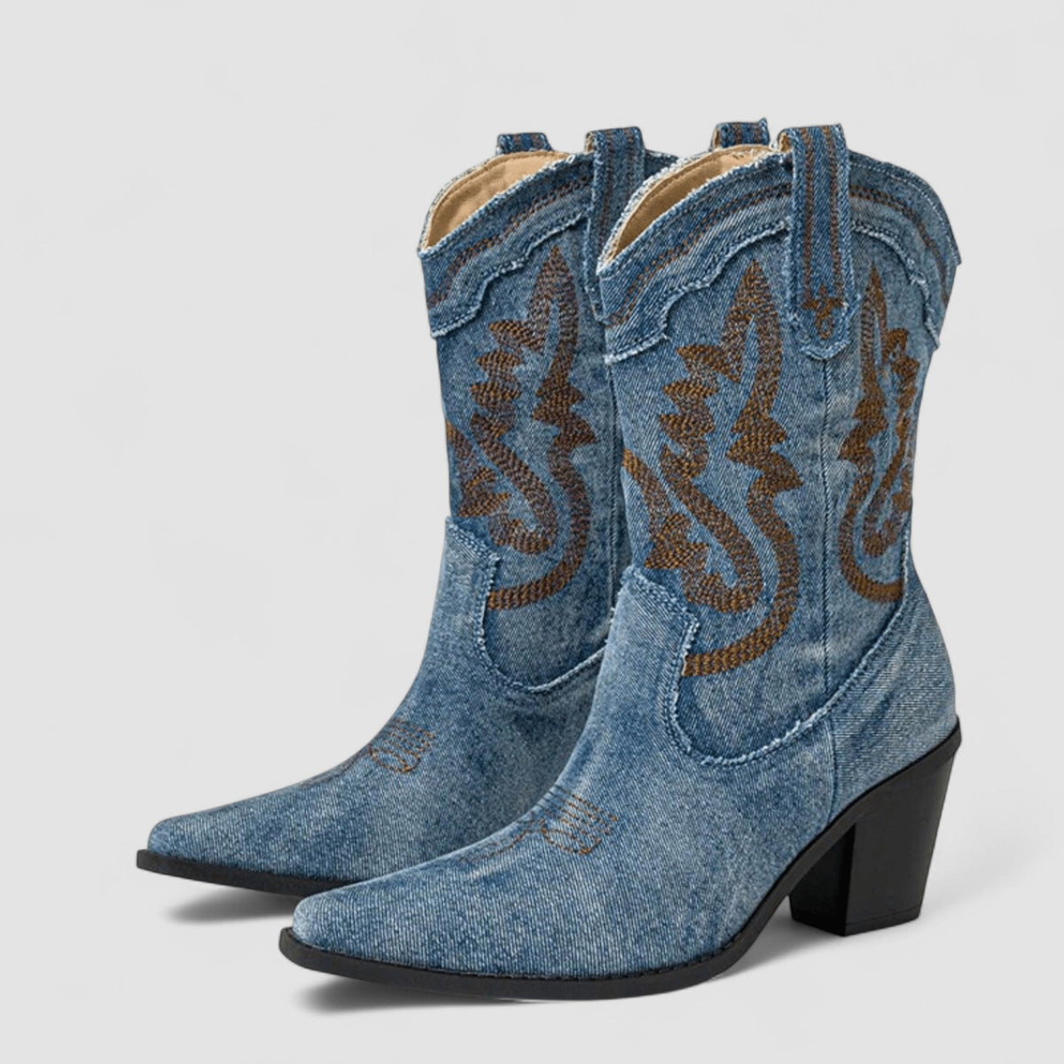 Callie | Stivaletti Western Ricamati