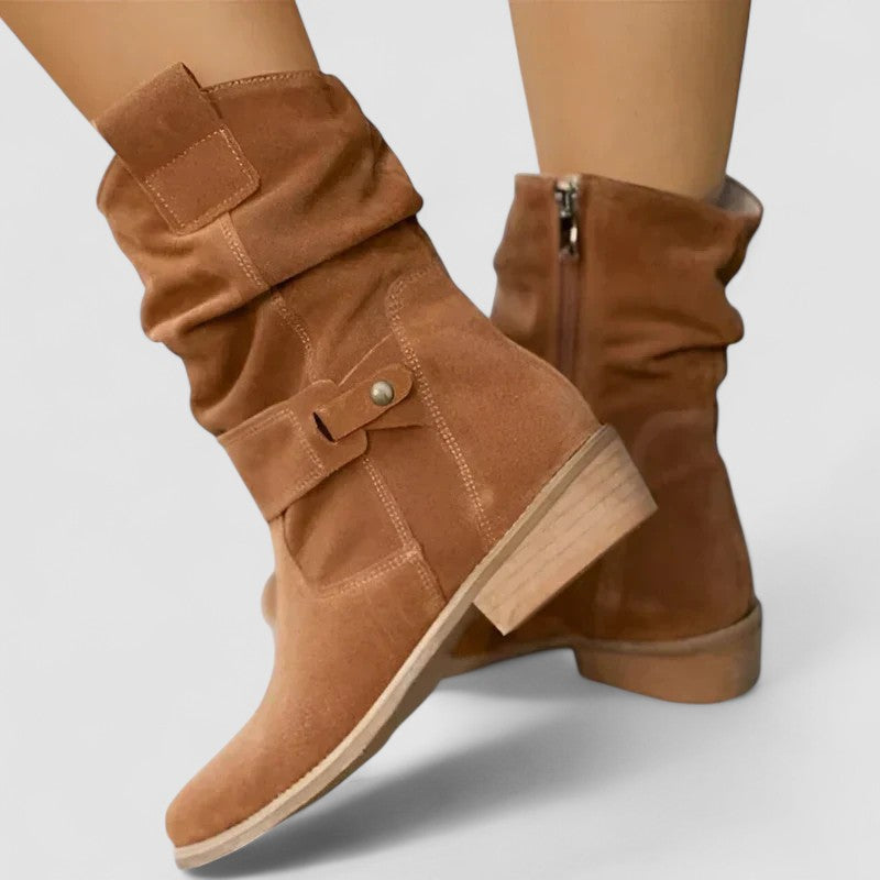 Elyse | Stivali Western In Stile Arricciato