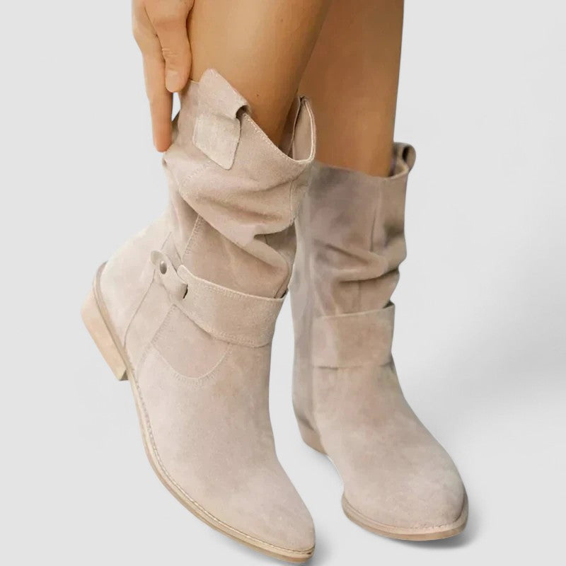 Elyse | Stivali Western In Stile Arricciato
