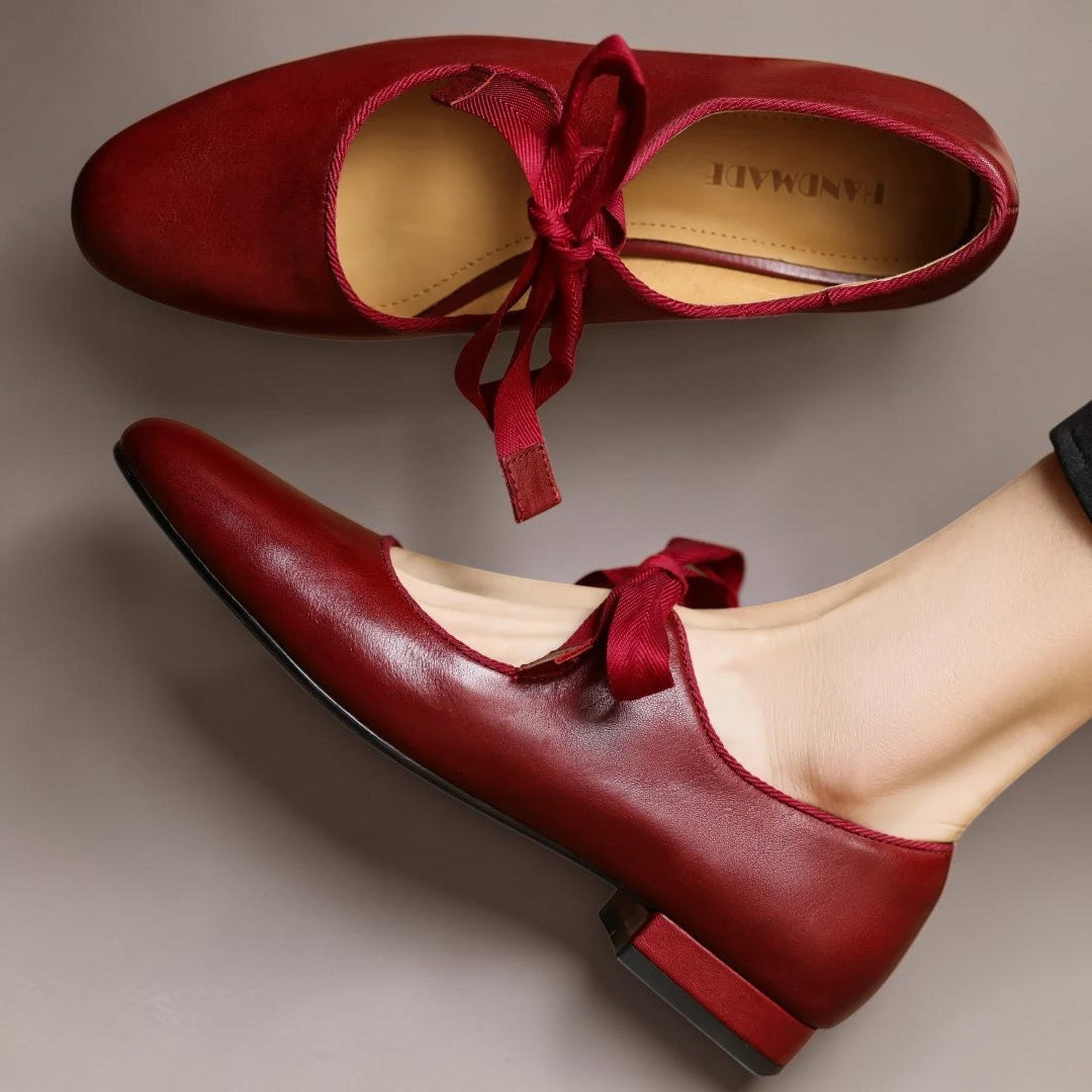 Sophie | Ballerine In Pelle Con Fiocco
