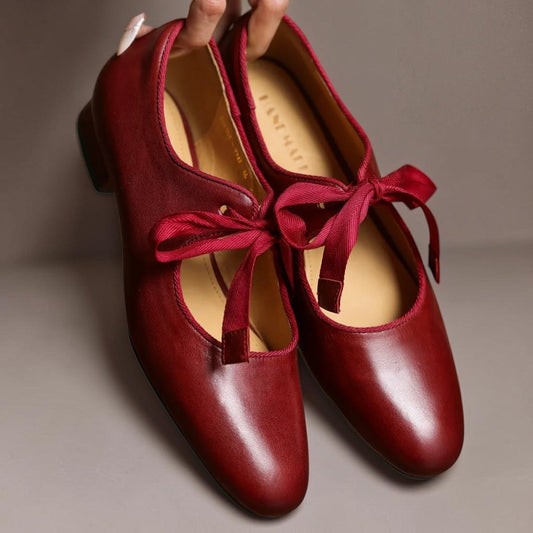 Sophie | Ballerine In Pelle Con Fiocco